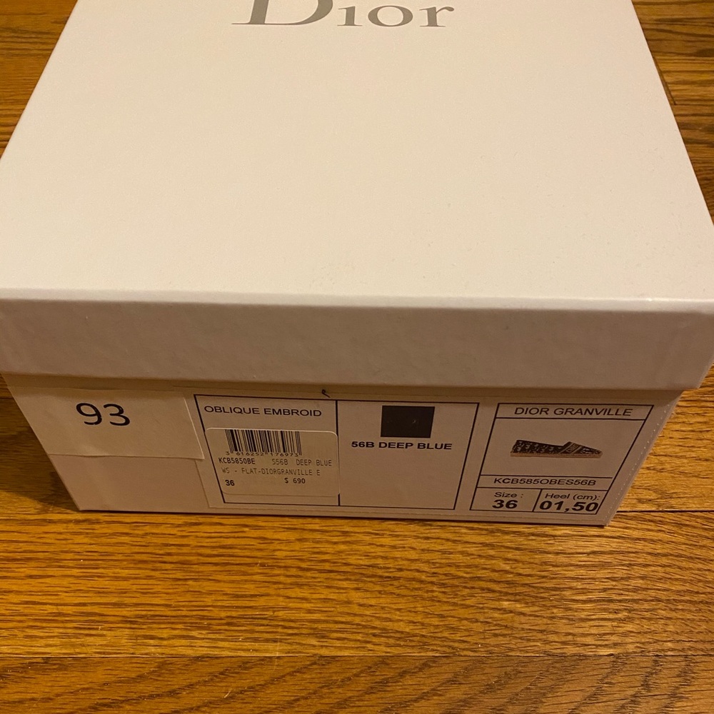 DIOR GRANVILLE DIOR EMBROIDERED COTTON ESPADRILLE